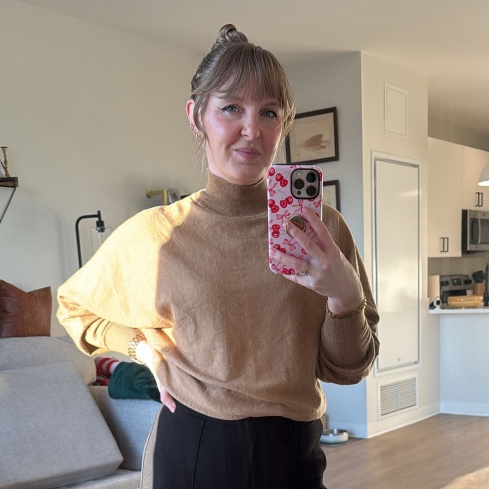 Philosophy women’s  Camel Crewneck Sweater